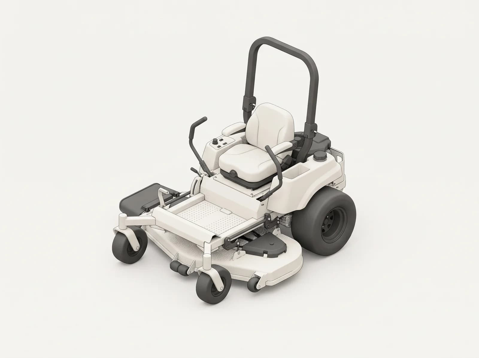 Premium zero-turn mower illustration